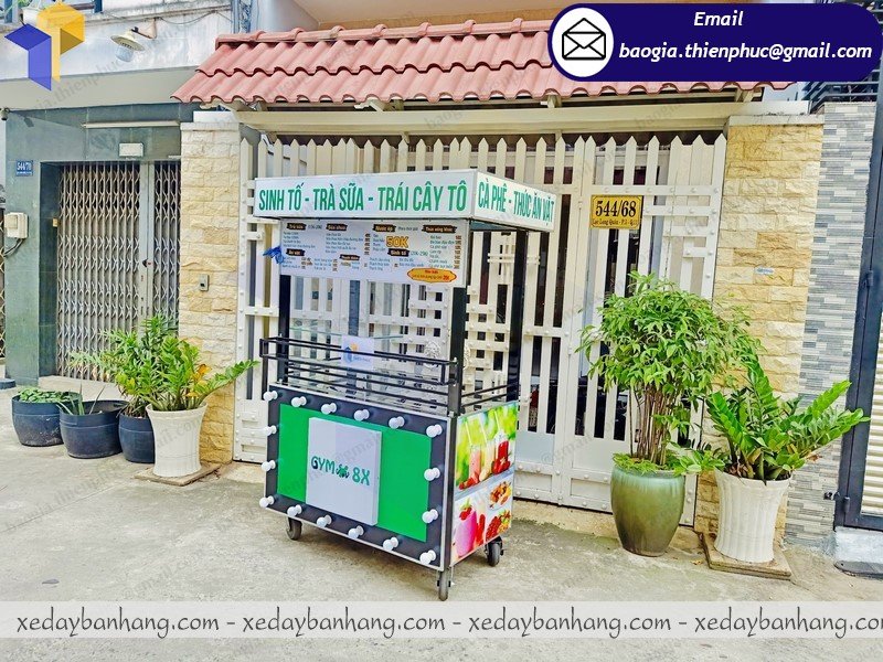 xe bán trà sữa sinh tố giá rẻ