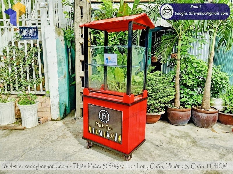 mẫu xe bán trà sữa take away đẹp