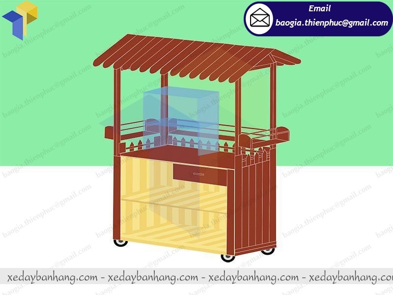 mẫu xe bán trà sữa vỉa hè đẹp