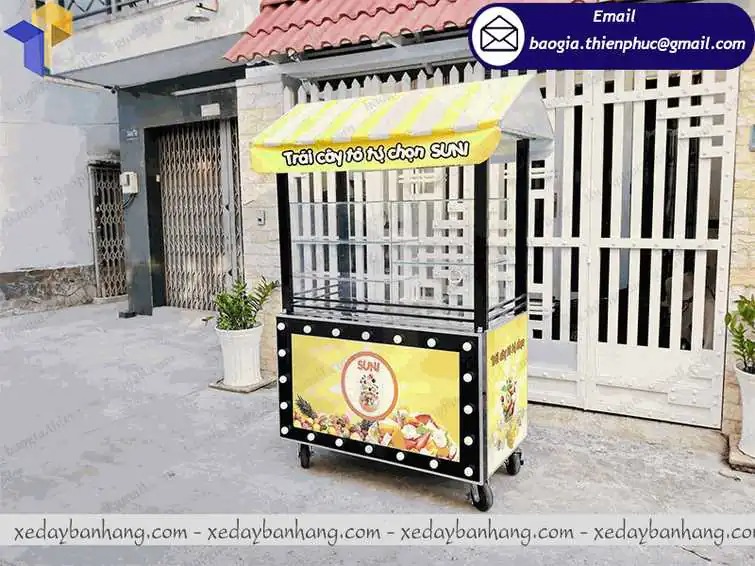 mẫu xe bán trái cây dầm đẹp
