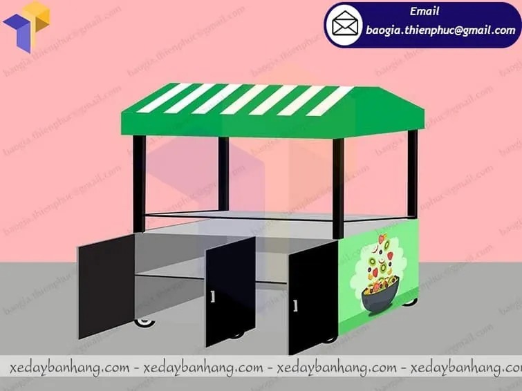 mẫu xe bán trái cây tự chọn đẹp