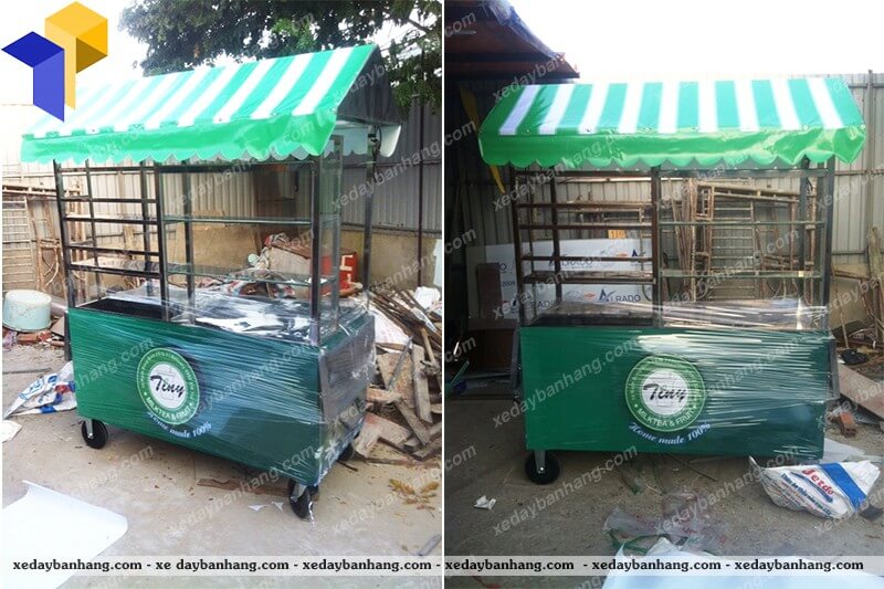 xe đẩy bán trái cây di động