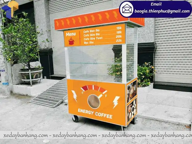 mẫu xe cà phê bằng sắt đẹp