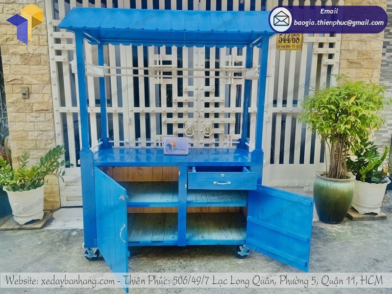 mẫu xe đẩy bán sinh tố nước ép đẹp