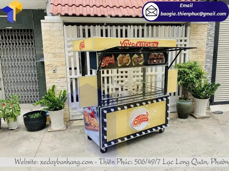 mẫu xe gà rán bằng sắt đẹp