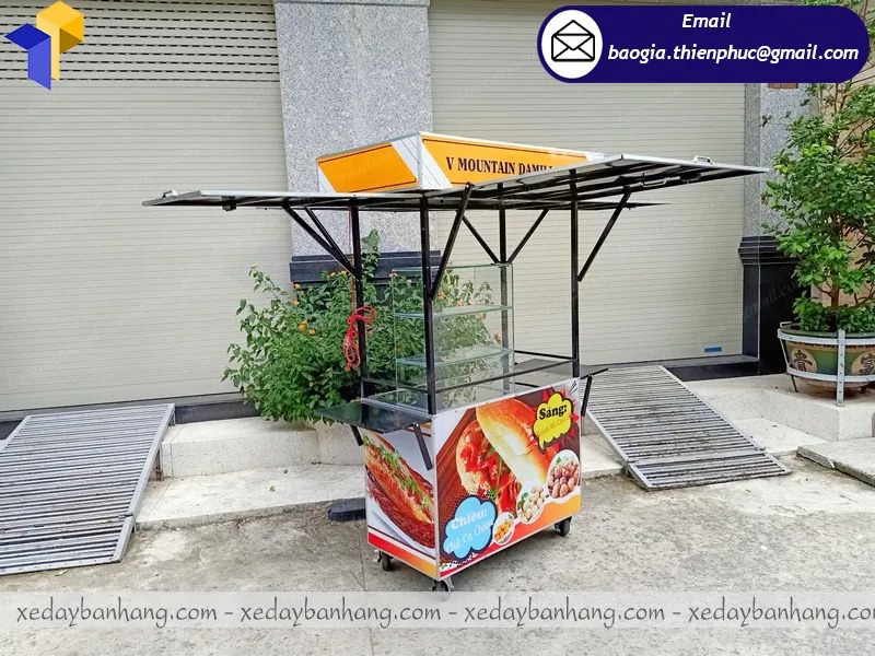 mẫu xe sắt bán bánh mì đẹp
