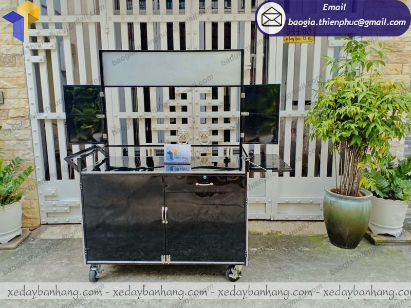 mẫu xe sắt bán gà rán giá rẻ đẹp