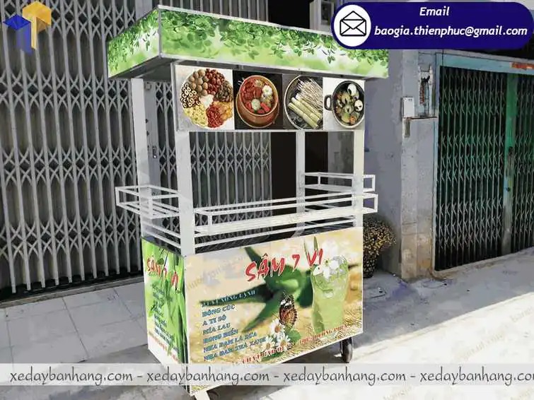 mẫu xe sắt bán nước sâm lạnh  đẹp