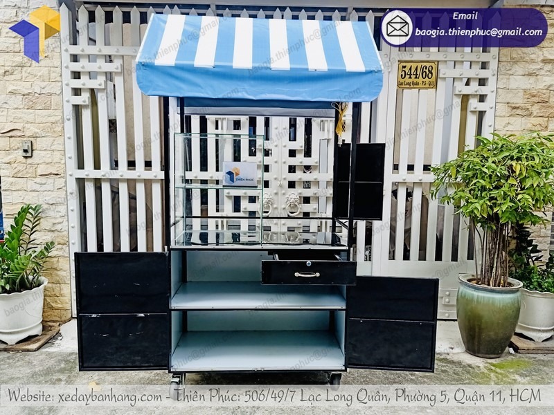 mẫu xe sắt bán thức ăn nhanh đẹp