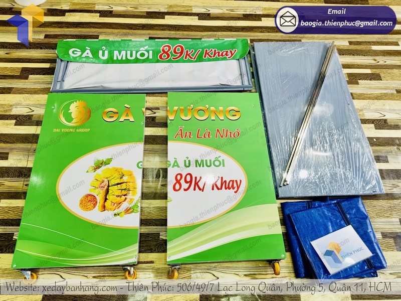 Mô hình lắp ráp xe đẩy bán hàng tiện lợi