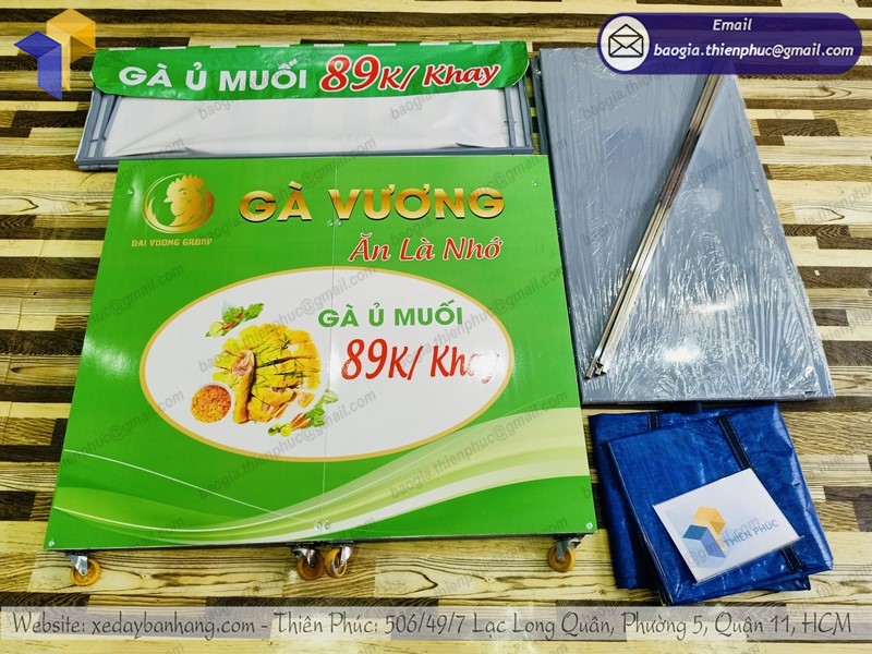 Mô hình xe đẩy bán hàng tiện lợi