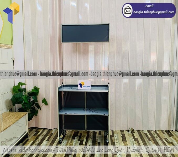 Mua quầy bán đồ ăn trên vỉa hè gấp gọn rẻ setup nhanh bán liền