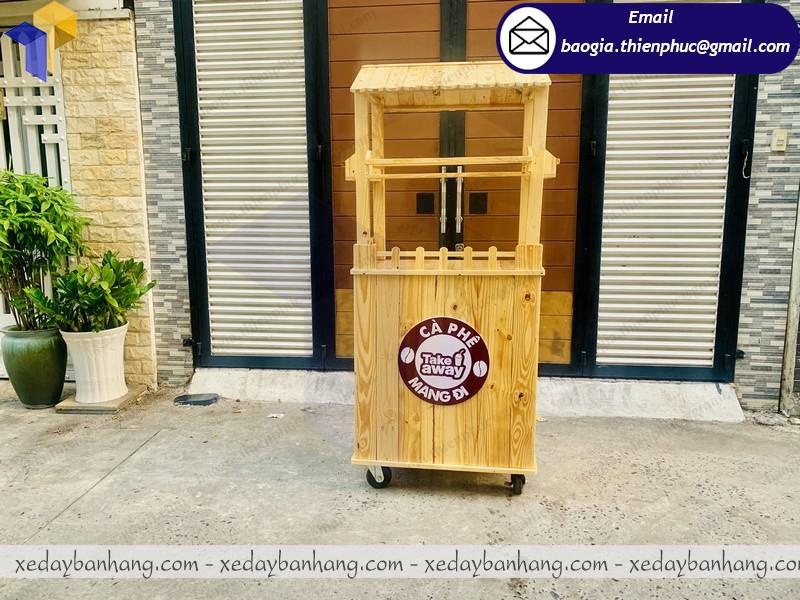 cung ứng tủ gỗ bán cà phê dạo giá rẻ