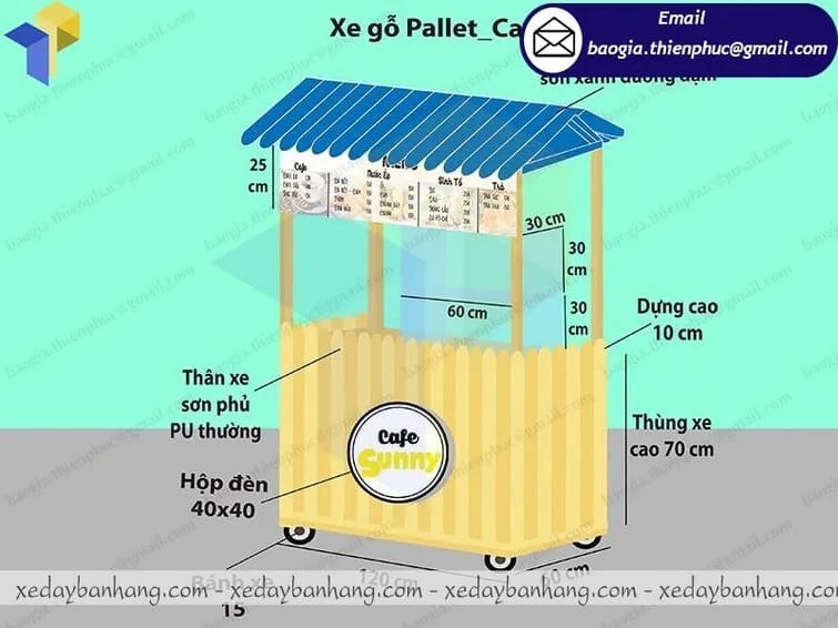 mua xe bán cà phê sinh tố ở đâu