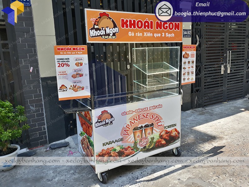 mua xe đẩy bán gà rán