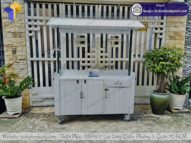 mua xe bán nước giải khát bằng gỗ ở đâu