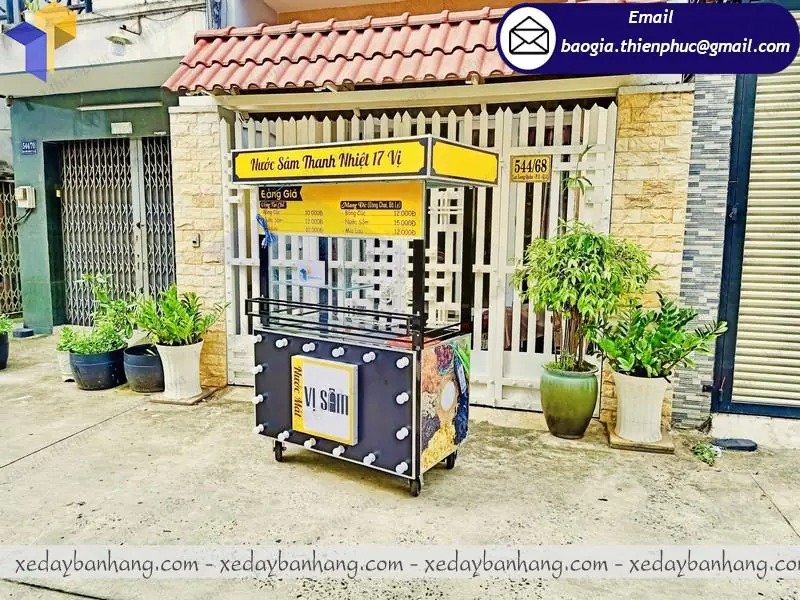 mua xe bán nước sâm inox  ở đâu