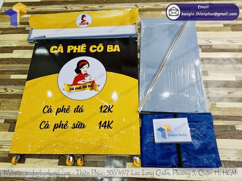 mua xe cà phê gấp gọn ở đâu