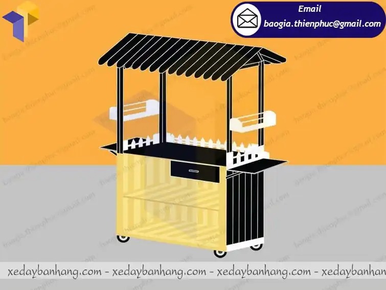 mua xe cafe take away bằng gỗ ở đâu