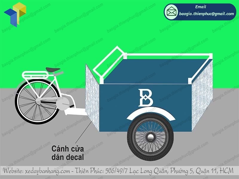 mua xe đạp bán kem dạo ở đâu