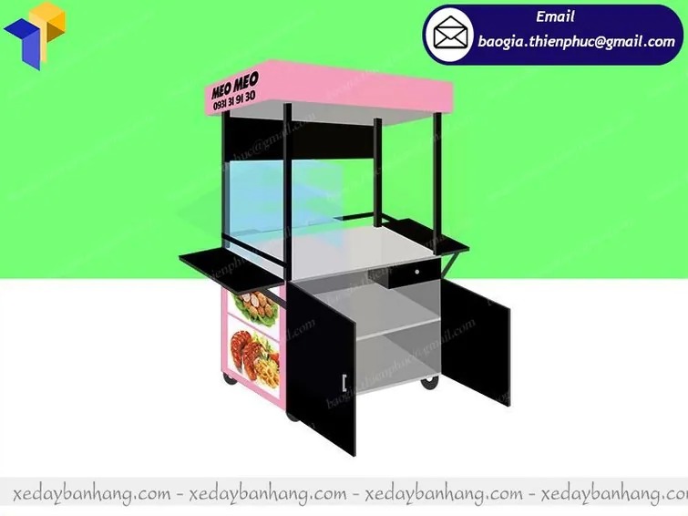 mua xe đẩy bán cá viên chiên ở đâu