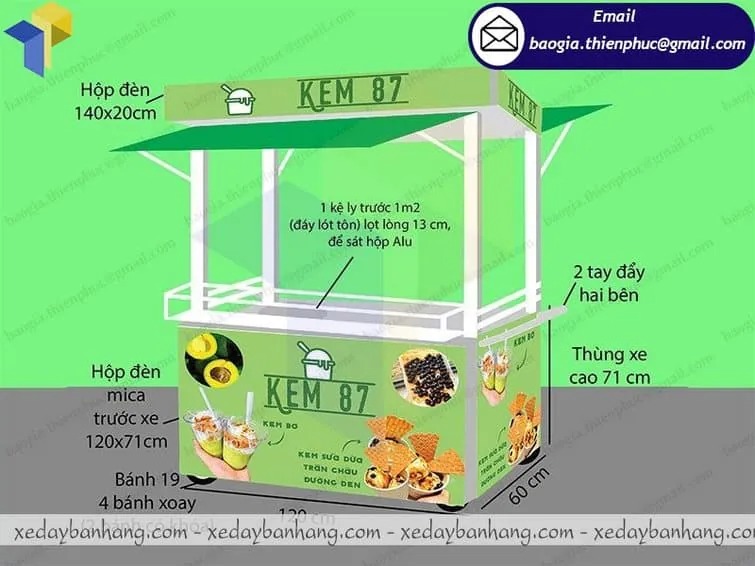mua xe sắt bán kem bơ ở đâu