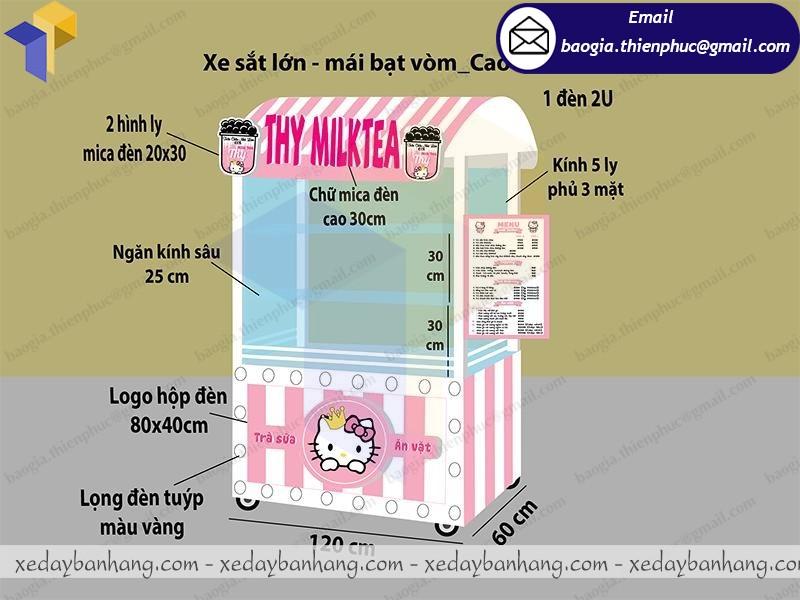 xe trà sữa chân trâu giá rẻ