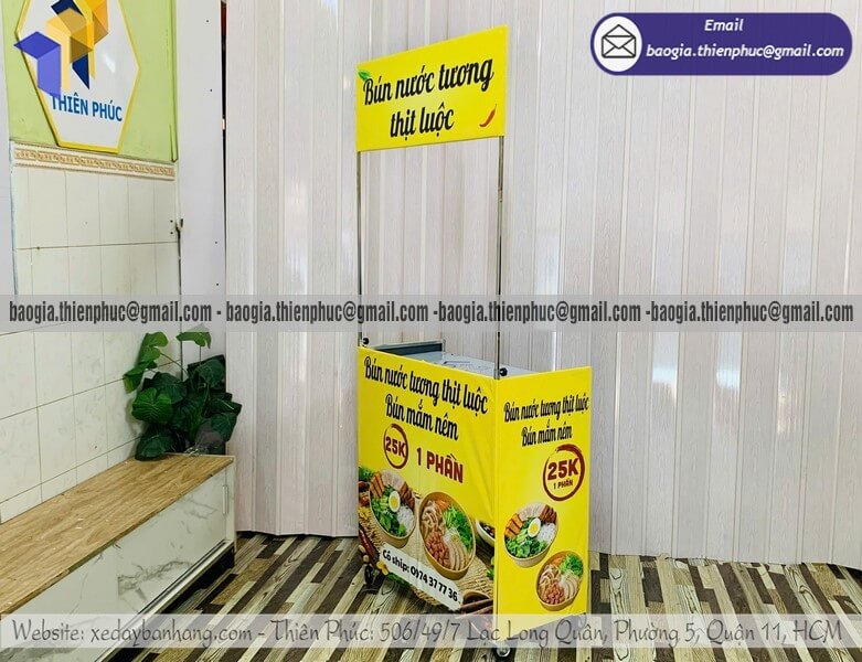 Nơi bán xe bún nước tương lưu động bán rong lắp ráp sáng tạo cho genz khởi nghiệp