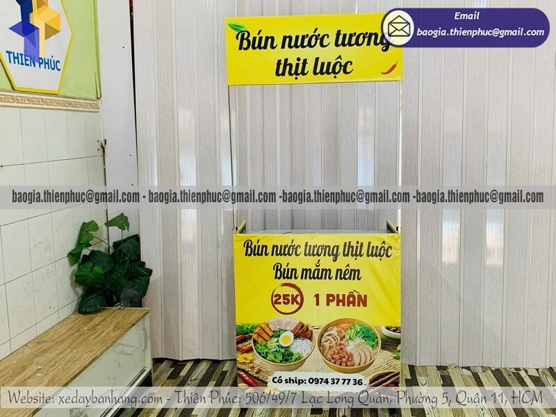 Nơi bán xe bún nước tương lưu động bán rong lắp ráp Nơi bán xe bún nước tương lưu động bán rong lắp ráp
