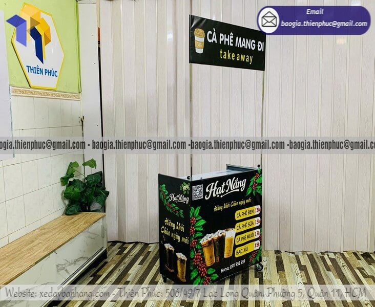 Nơi bán xe cafe take away gấp gọn bán rong lề đường kinh doanh 2026 cơ hội đổi đời