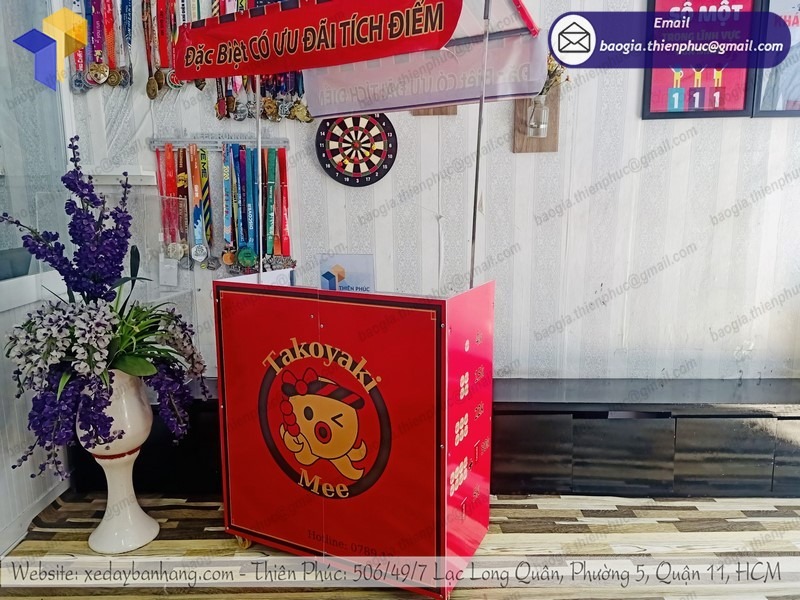 quầy bán bánh takoyaki giá rẻ