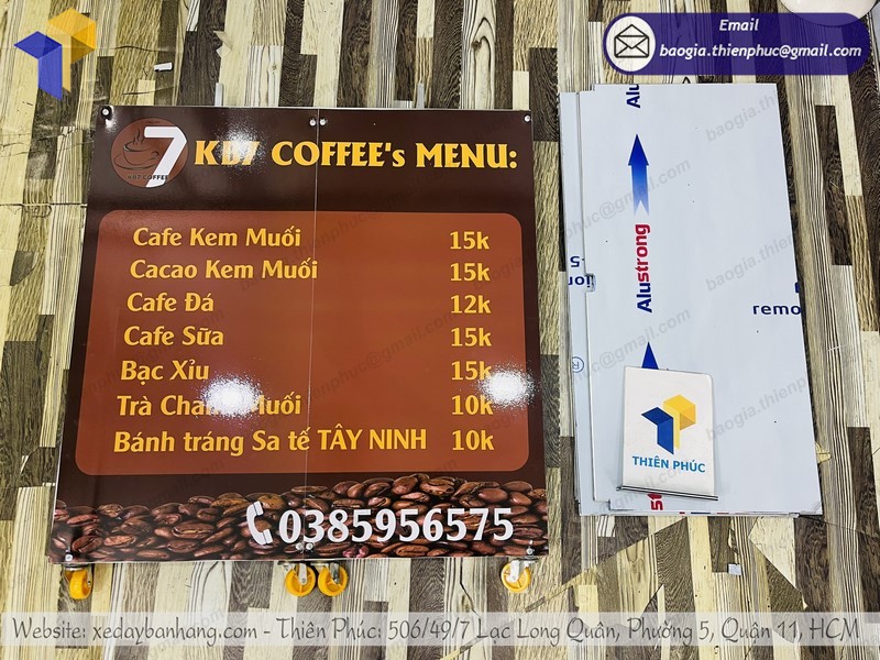 quầy bán cà phê di động gọn