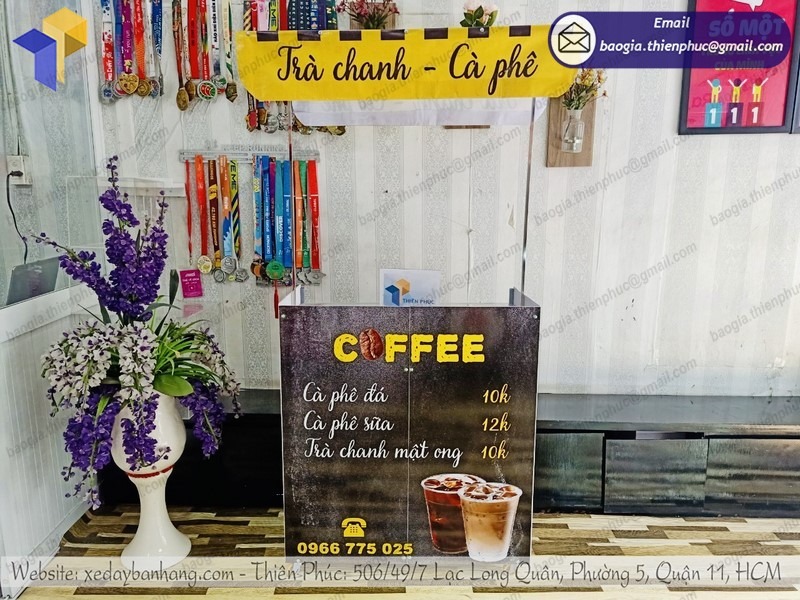 quầy bán cafe di động lắp ráp