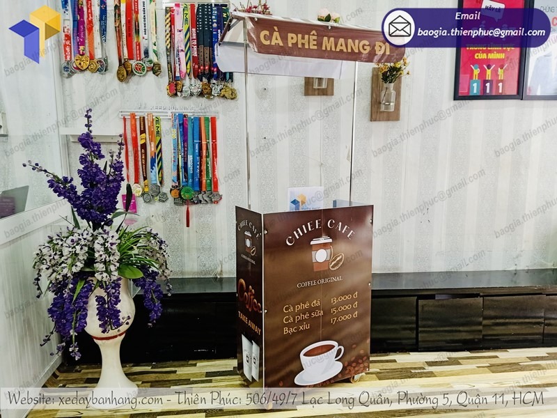 quầy bán cafe take away mini giá rẻ