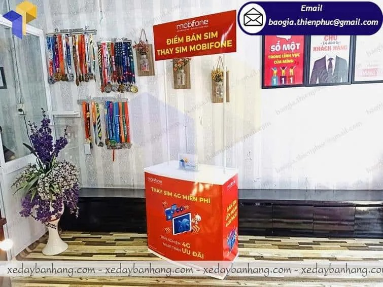 quầy bán hàng bằng nhựa giá rẻ