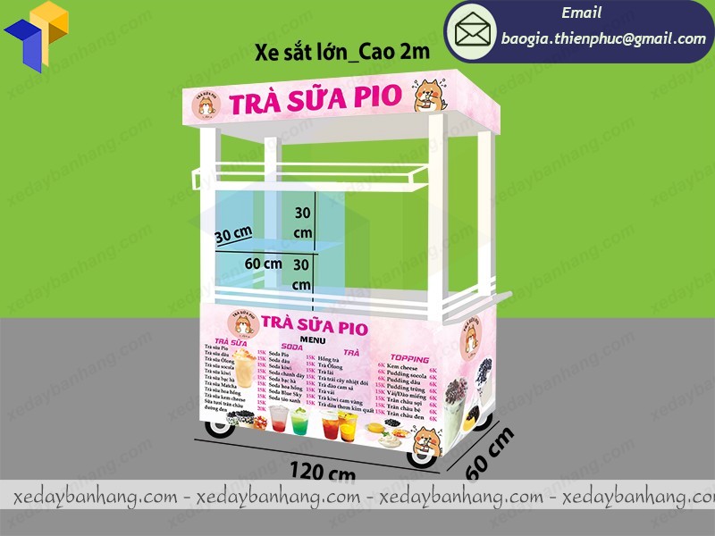 quầy bán trà sữa giá rẻ