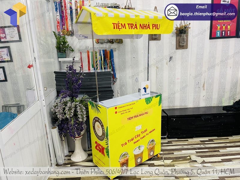 quầy bán trà trái cây đẹp