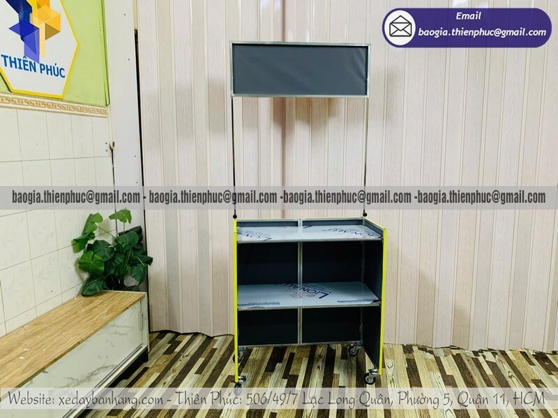 Quầy bún nước tương gấp gọn ngoài trời bán vỉa hè kích thước riêng dành cho mô hình bán rong