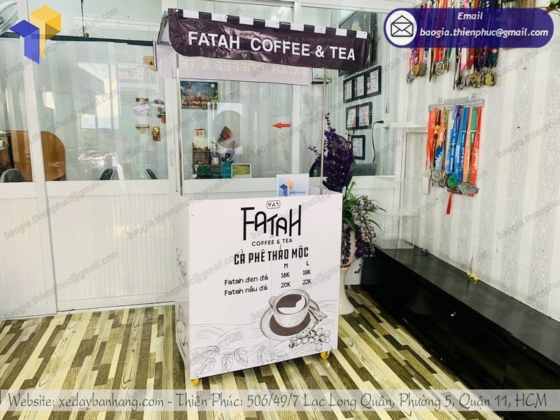 quầy cà phê di động gấp gọn