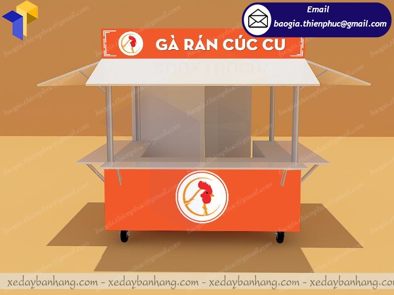 quầy kiot bán gà rán giá rẻ