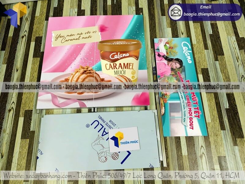 Quầy PG sampling bằng sắt đứng quảng cáo sản phẩm tối ưu doanh số