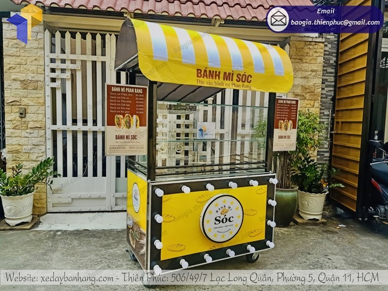 quầy xe bán bánh mì giá rẻ