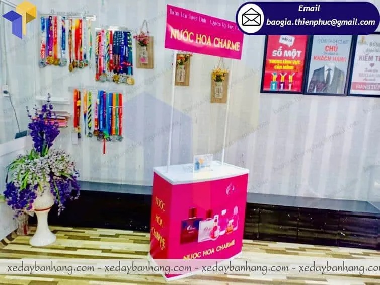 thiết kế booth bán hàng khuyến mãi