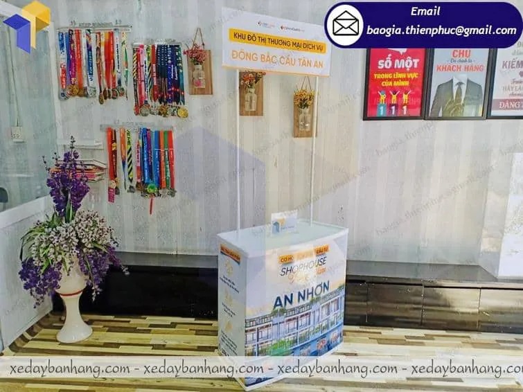 thiết kế booth bán hàng quảng cáo