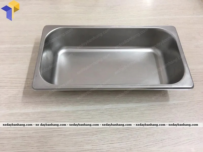 thiết kế khay inox đựng topping giá rẻ