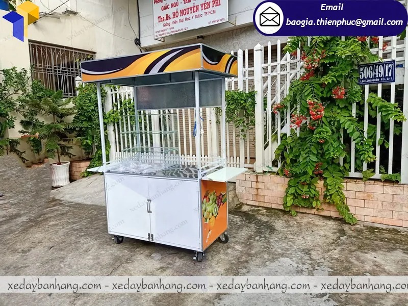 thiết kế quầy bán trái cây tự chọn