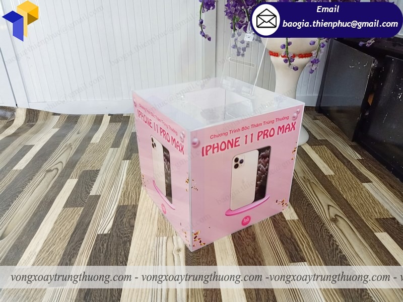 thiết kế thùng bốc thăm trúng thưởng
