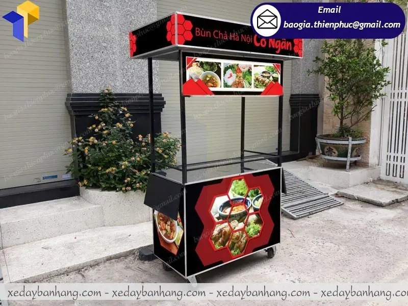 thiết kế tủ bán bún phở lưu động