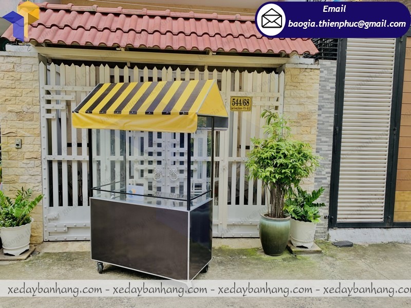 thiết kế tủ bán cá viên chiên