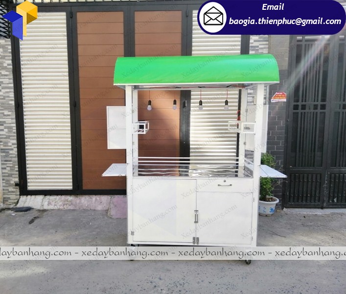 thiết kế tủ bán trà sữa